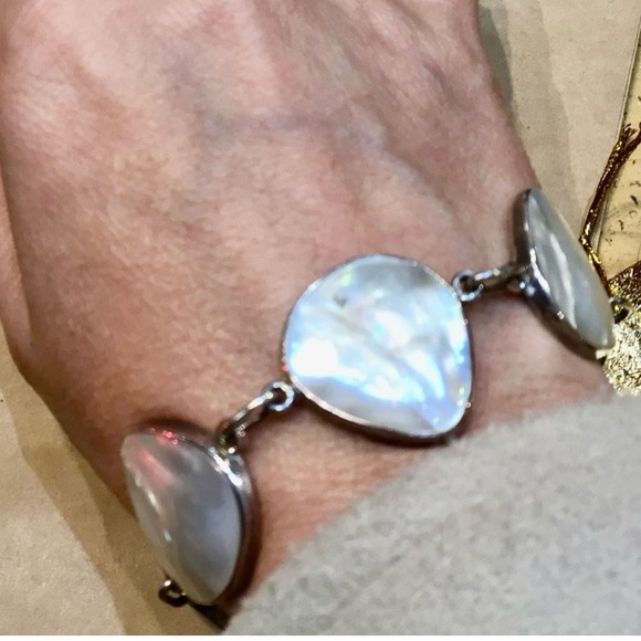 Bundle made. 1 silver Pendant 950 and Abalone w/pewter bracelet good condition - Picture 10 of 11